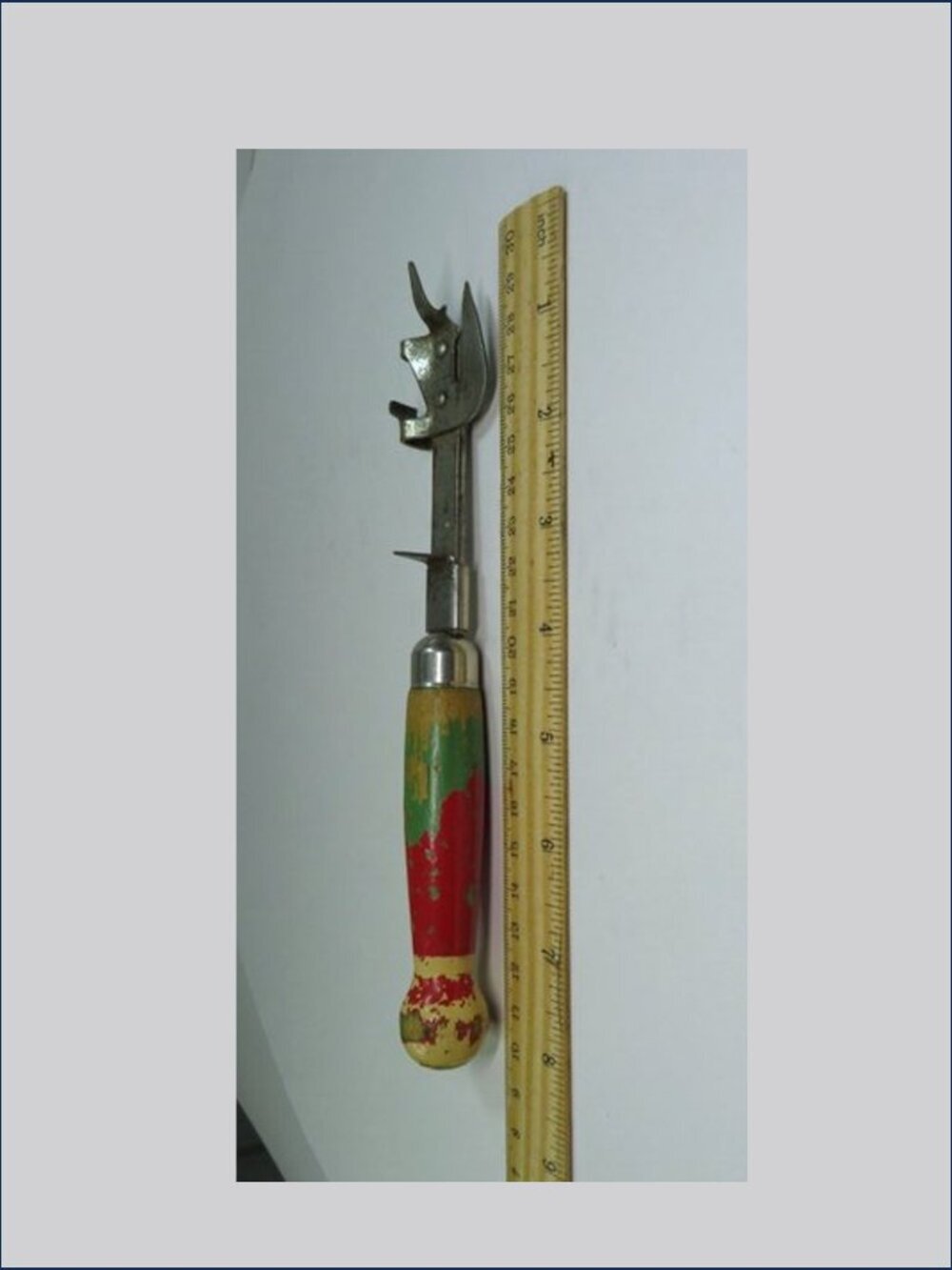 Vintage 40s A&J Kitchen Tool Company chippy & aged multi tool